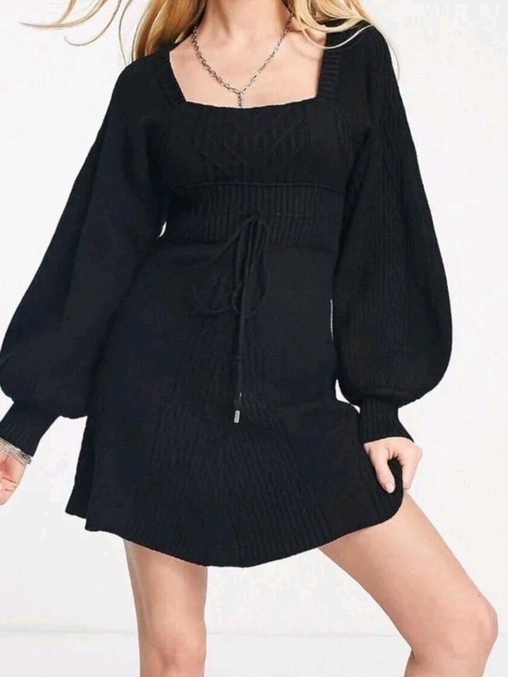 FREE PEOPLE Mini Sweater Dress Sz XS
